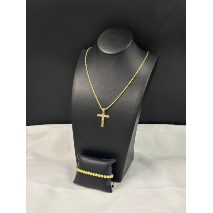 Cad Laz Dije Cruz Pulsera Euk