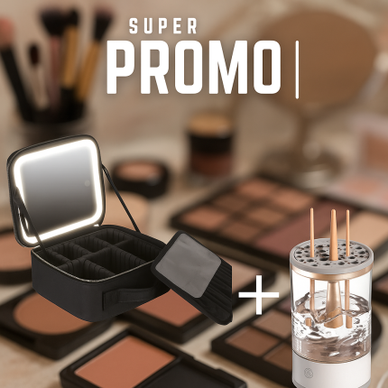 Combo Maquillaje Estuchelabador Brochas